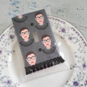 Ruth Bader Ginsburg Switch Plate Decoupage Art